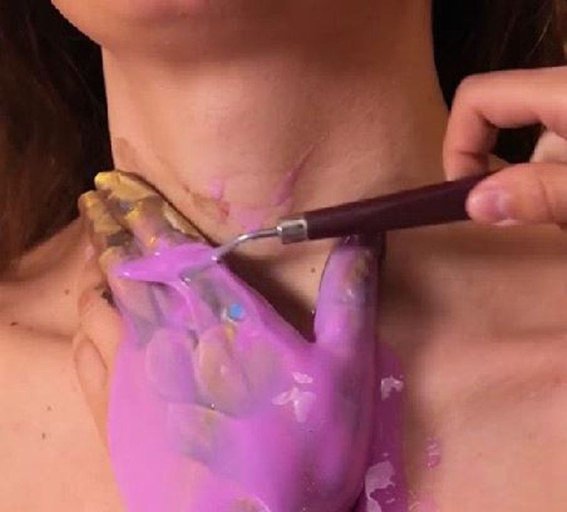 Crafting with a personal touch! Hand-inspired art!