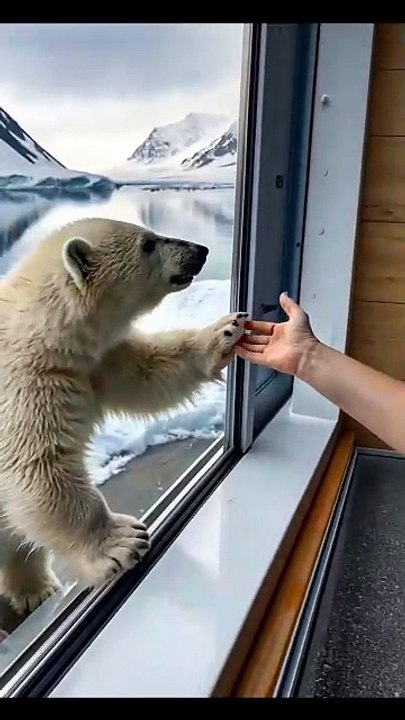 Meet the king of the Arctic!   How adorable is this polar bear more cute animal moments! #polarbear #animals #cute #wildlife #adorable #nature #fyp #instaanimals #love #be (2)