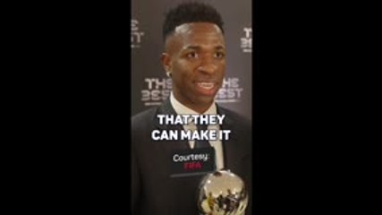 Vini Jr hopes to be an inspiration as the 'Best'