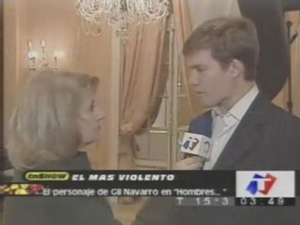 Juan Gil Navarro Entrevista antes de Hombres de Honor 2005