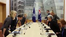 Penny Wong meets with new head of NATO in Belgium