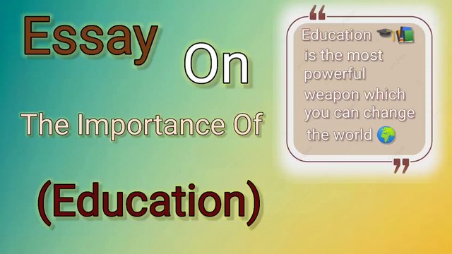 The Importance of Education10 Simple Lines for Kids|10 Lines Essay for Kids Class 1 to8 |easy assays