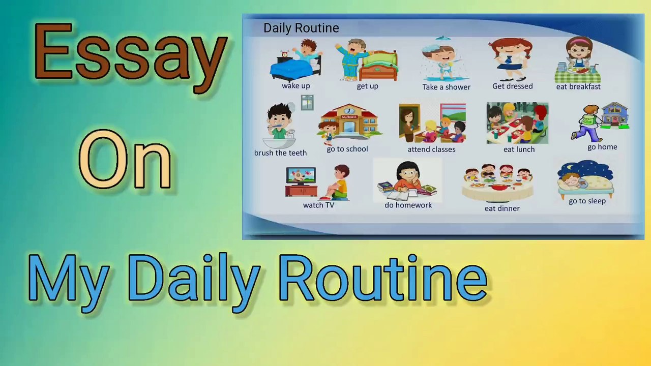 My Daily Routine|Easy Essay for Kids|Daily Routine4 Class1-8|10 Simple Lines4Kids|English Essays