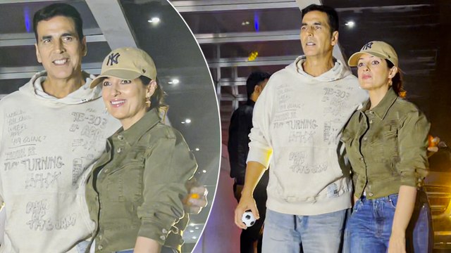 Akshay Kumar का Wife Twinkle Khanna और बच्चों के साथ डिनर आउटिंग पर दिखा हैंडसम लुक