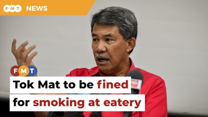 Tok Mat to be fined for smoking at eatery