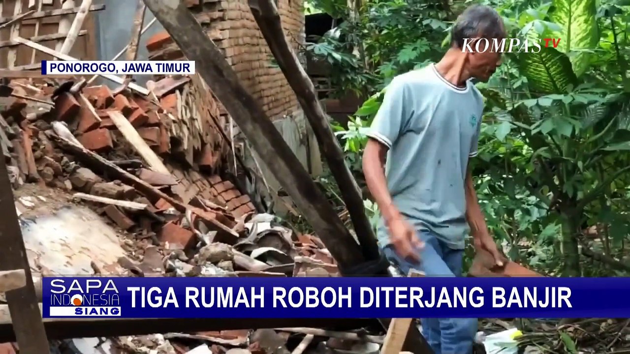 Dampak Banjir Bandang di Ponorogo: 3 Rumah Warga Roboh-Sejumlah Sekolah Diliburkan