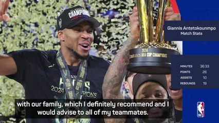 No champagne for Giannis despite NBA Cup triumph