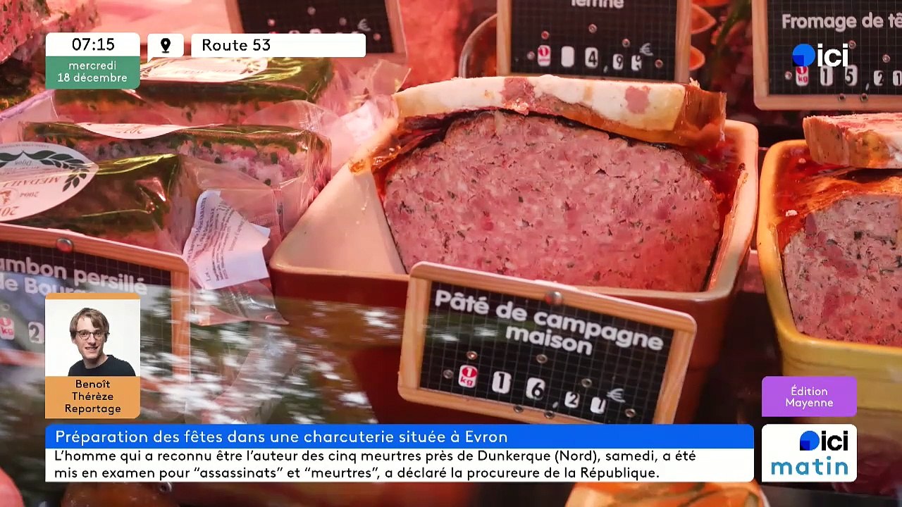 18/12/2024 - ICI Matin France Bleu Mayenne en vidéo