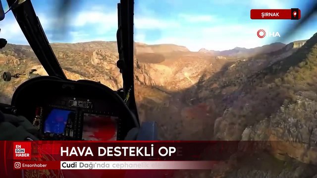 Cudi Dağı'nda cephanelik ele geçirildi