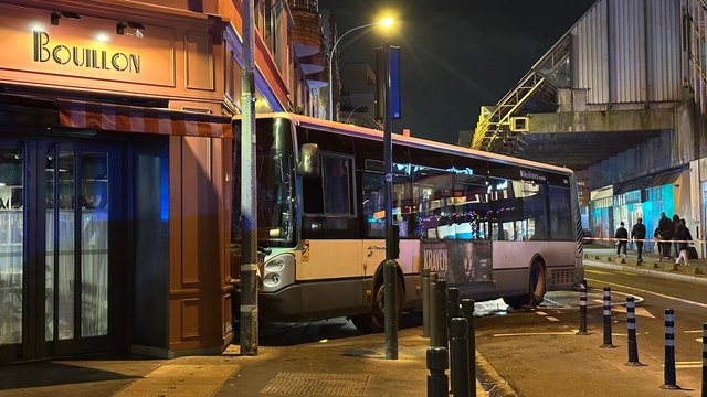 Un bus s'encastre dans le restaurant de Thierry Marx à Saint-Ouen, deux blessés légers