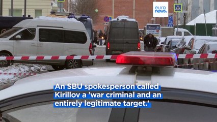Suspect detained in Moscow over killing of top Russian general