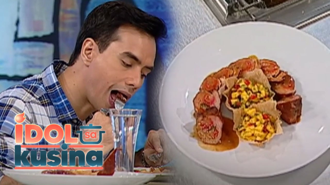 TJ Trinidad feasts on Chef Boy Logro’s meaty Beef Morcon! | Idol Sa Kusina