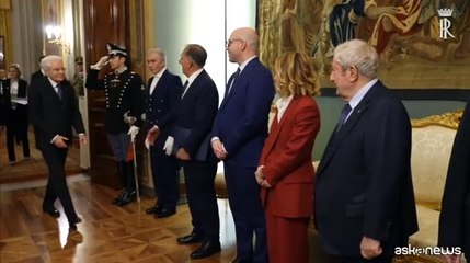 Mattarella riceve il Presidente del Consiglio dei Ministri Meloni