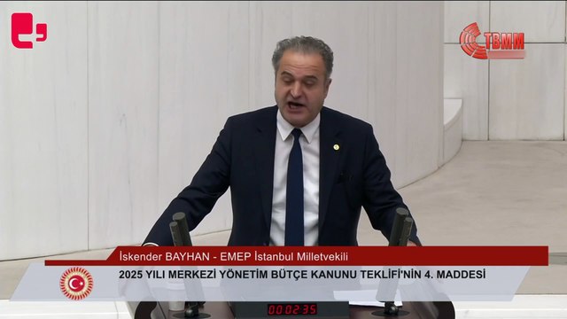 Emep'li Bayhan grev yasağı kararını Meclis kürsüsünde yırttı