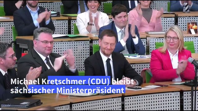 Sachsen: Kretschmer als Ministerpräsident bestätigt