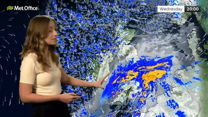 Met Office Wednesday afternoon weather forecast 18/11/2024
