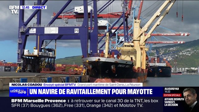 Aide humanitaire: un navire rempli de 158 conteneurs doit partir de la Réunion ce soir pour Mayotte