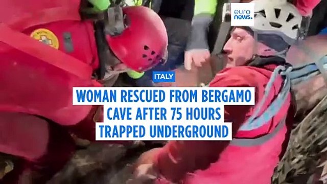 Italian woman rescued from Bergamo cave after 75 hours trapped underground