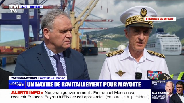 Mayotte: Je crois qu'à l'heure actuelle, 50% de la distribution de l'eau potable est rétablie , assure Patrice Latron (préfet de La Réunion)