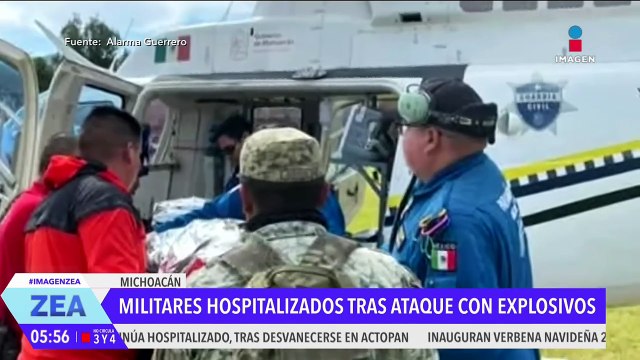 Militares atacados con explosivos en Michoacán continúan hospitalizados