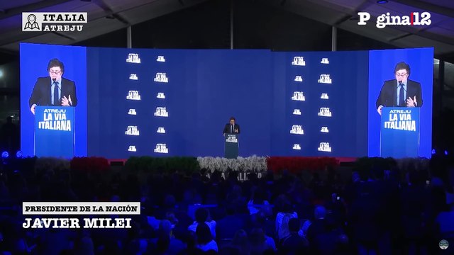 Roma no paga traidores : El mensaje de Milei a Villarruel, desde Italia, después de la sesión Kueider en el Senado