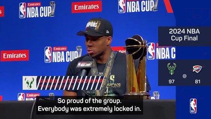 ‘We can beat anybody’ - Bucks celebrate NBA Cup triumph