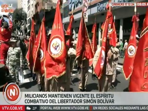 El espíritu combatiente del Libertador Simón Bolívar continúa vigente en nuestra Milicia Bolivariana