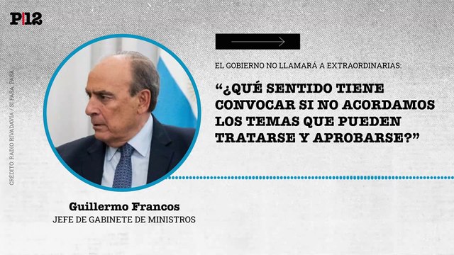 ¿Qué sentido tiene? : El gobierno no convocará a extraordinarias por falta de acuerdos en el Congreso