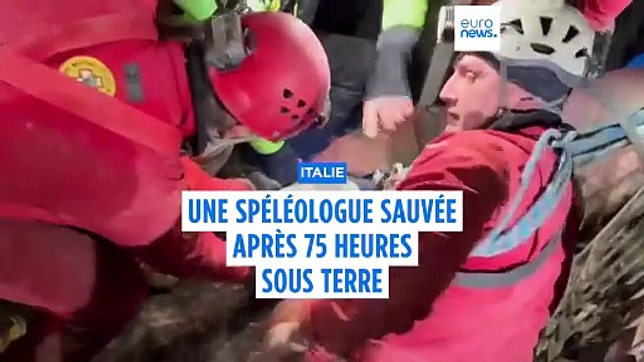 75 heures sous terre : une spéléologue italienne ramenée à la surface