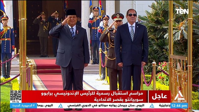الرئيس عبد الفتاح السيسي يستقبل رئيس جمهورية إندونيسيا بقصر الاتحادية