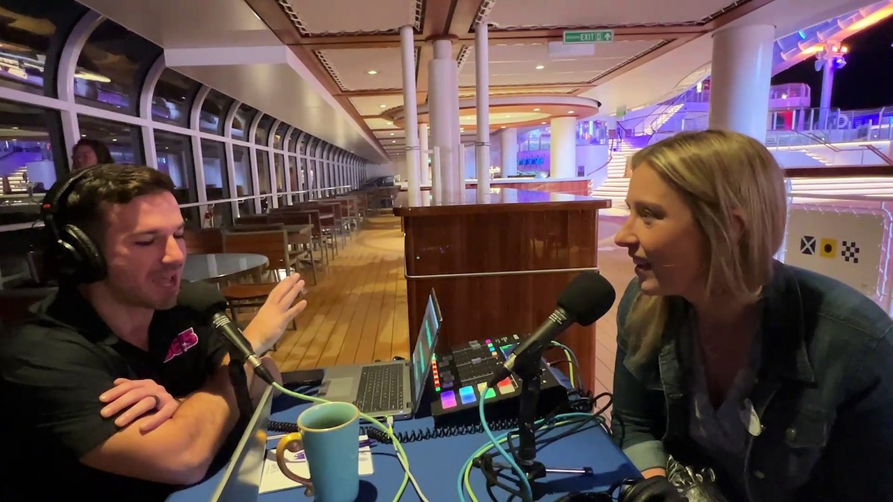 Bennett chats with Ellen on World Renowned Entertainment Aboard the Disney Treasure