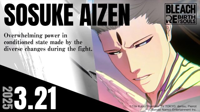 Bleach Rebirth of Souls Official Sosuke Aizen Character Trailer