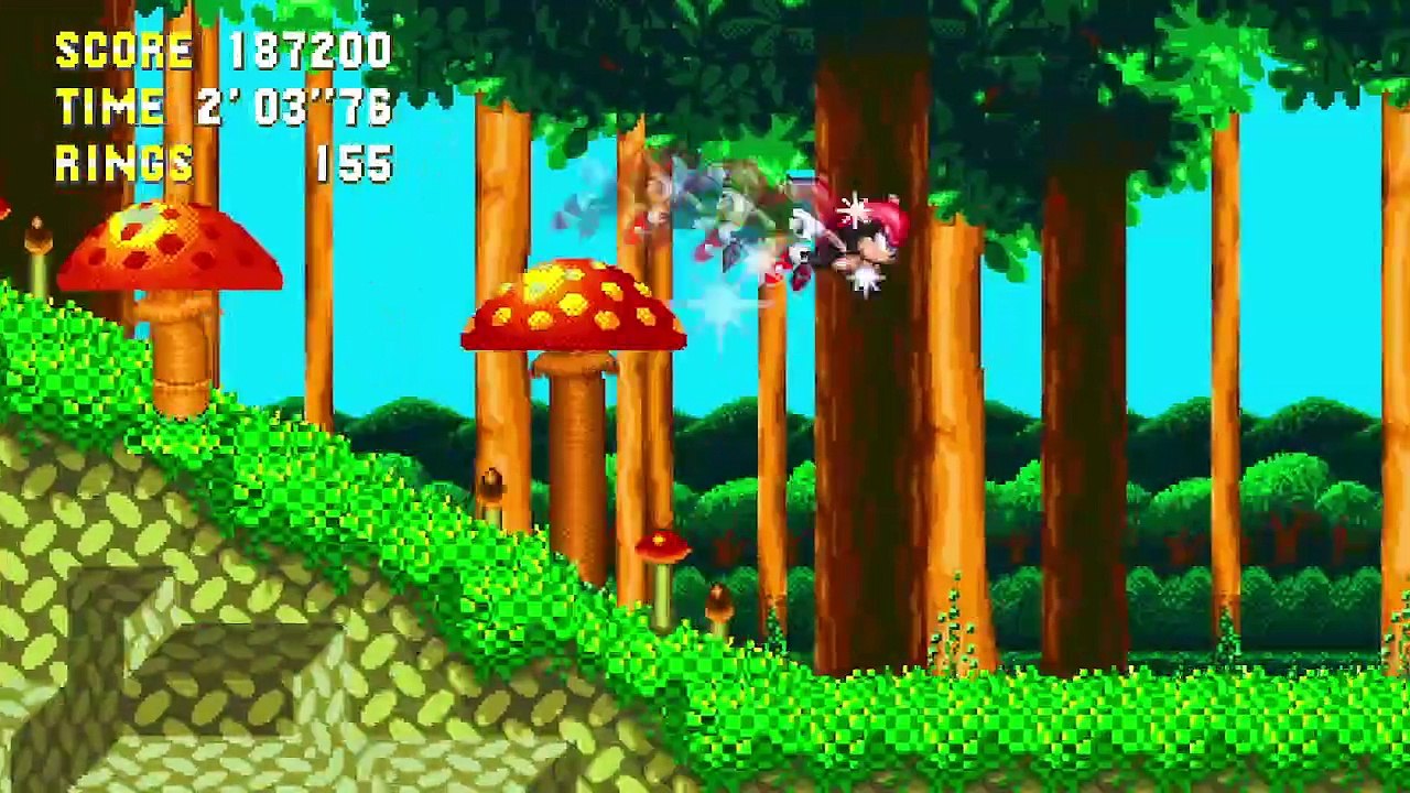 K2R2 Gameplay: Mighty in Sonic 3 A.I.R Part 4 - Mushroom Hill & Flying Battery