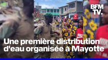 À Petite-Terre, la première distribution de denrées d'urgence s'organise pour les Mahorais sinistrés après le passage du cyclone