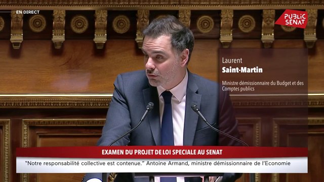 « La loi spéciale ne préjuge pas des futurs arbitrages budgétaires », rappelle Laurent Saint-Martin