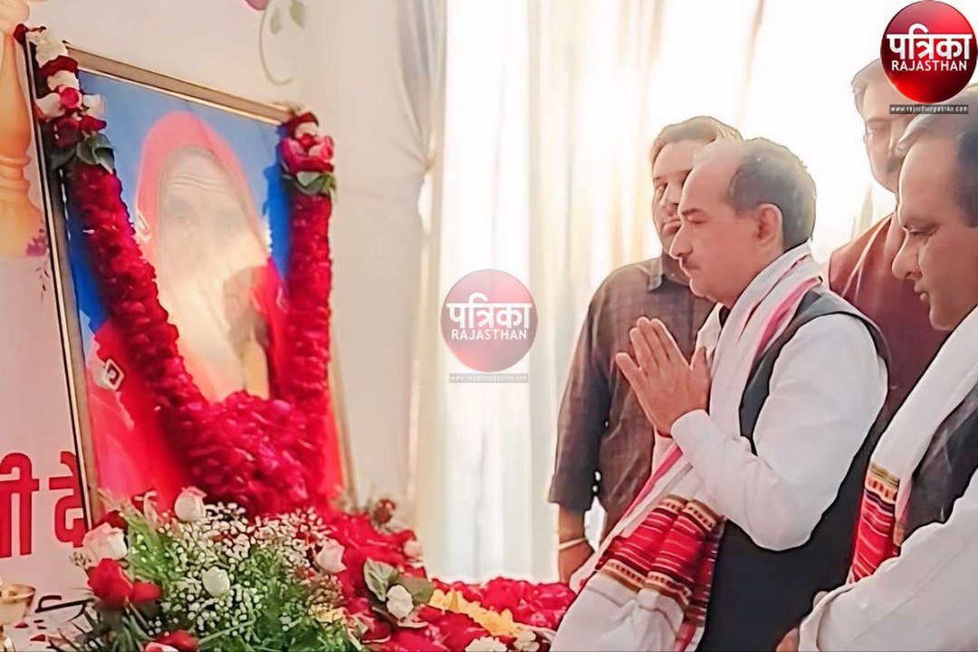 भाजपा प्रदेशाध्यक्ष राठौड़ पहुंचे मुंडारा, राज्यमंत्री देवासी की माताजी के निधन पर जताया शोक
