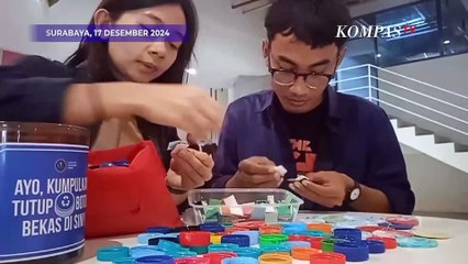 Unik! Warga Manfaatkan Limbah Tutup Botol Jadi Pernak-pernik Natal