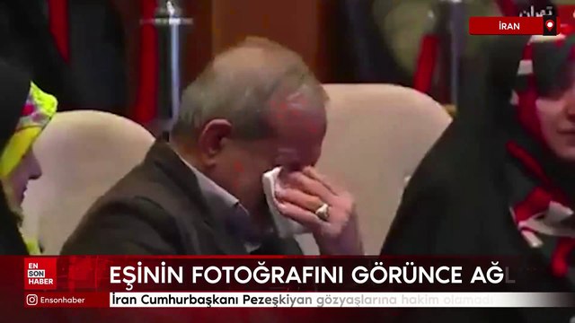 İran Cumhurbaşkanı Pezeşkiyan gözyaşlarına hakim olamadı