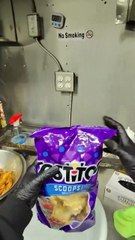 He brought a whole bucket and got everything plus extra meat_(MP4)