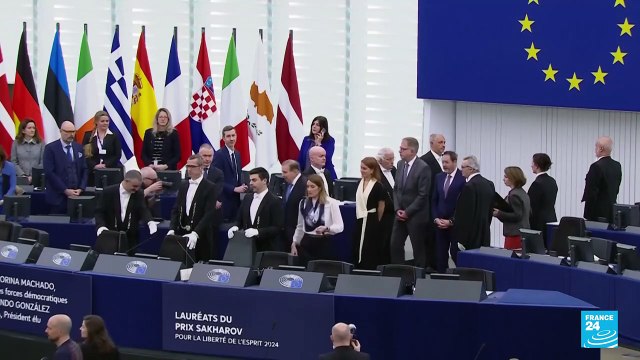 María Corina Machado y González Urrutia reciben premio Sájarov de cara a posesión del 10 de enero