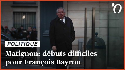 Matignon: débuts difficiles pour François Bayrou