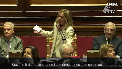 Meloni: "A Caivano cacciati 36 camorristi, li' prima di noi"