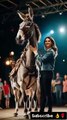 Woman fuses with donkey on AGT #agt #performance #dance.