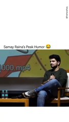 Samay Raina ka humor at its peak