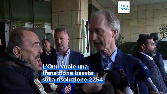 Siria, l'inviato speciale dell'Onu chiede al nuovo regime una Costituzione ed elezioni libere