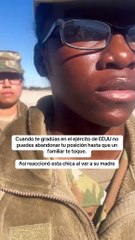en estados unidos los graduados del ejército no se pueden mover hasta que un familiar los toque