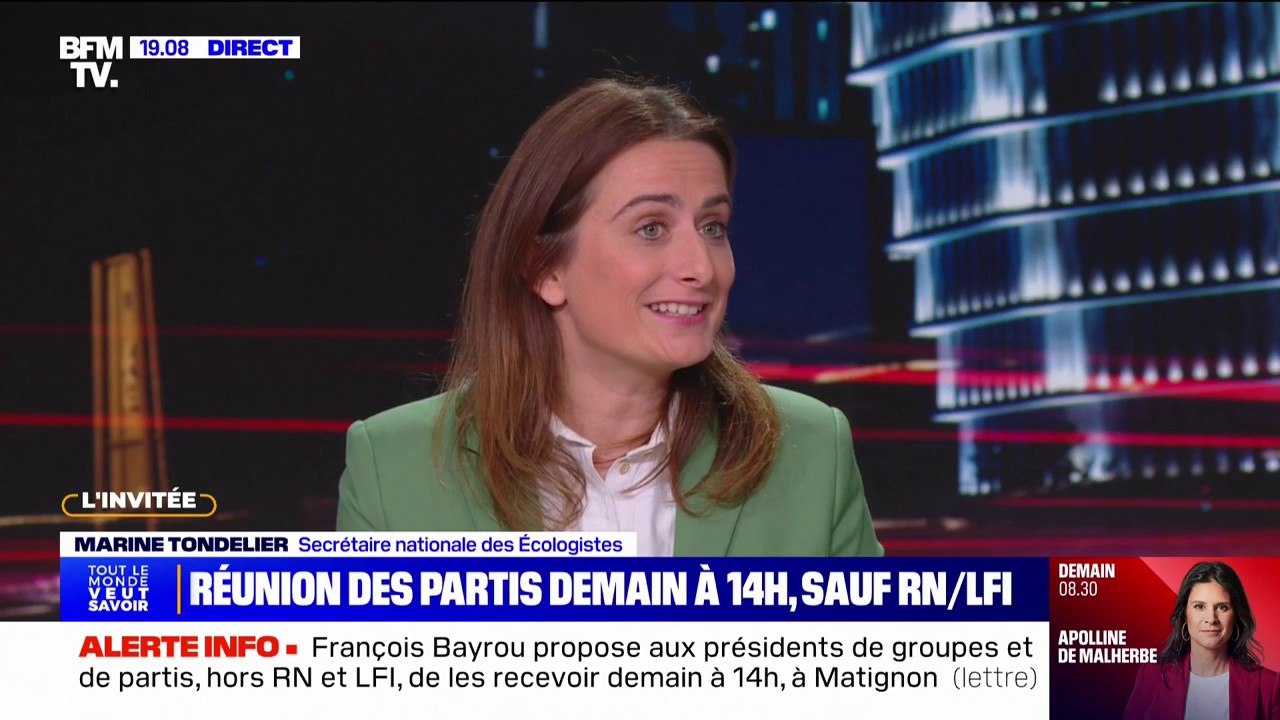 Partis conviés à Matignon: "C'est plutôt de la communication qu'une vraie recherche de solutions", estime Marine Tondelier (les Écologistes)