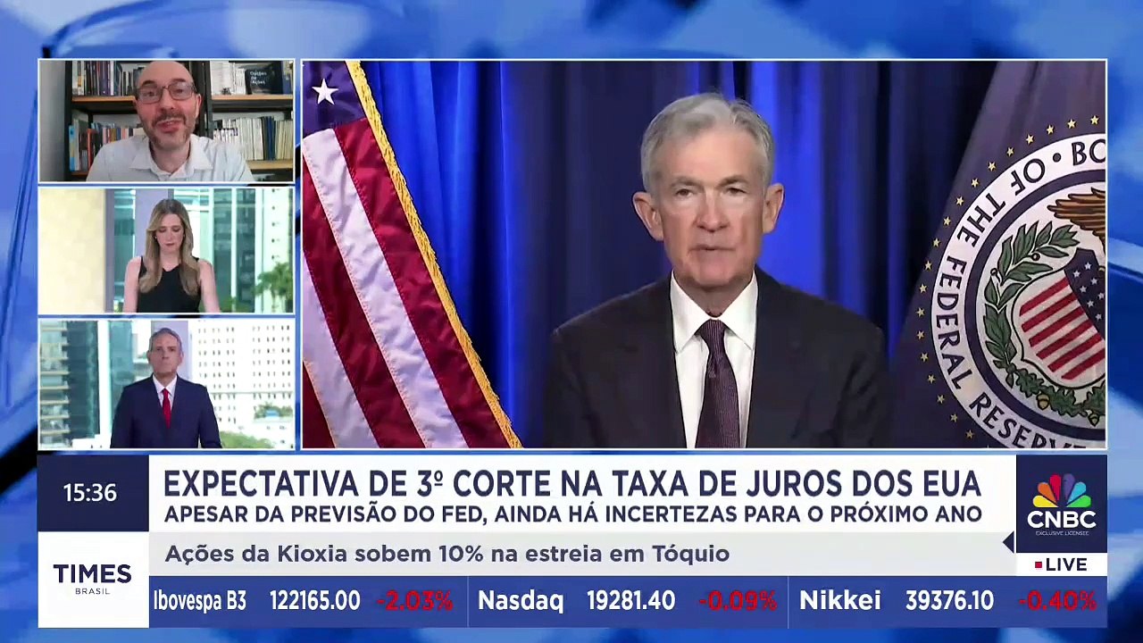 Fed pode cortar juros novamente; Rogério Paulucci comenta impacto nos mercados globais e no Brasil
