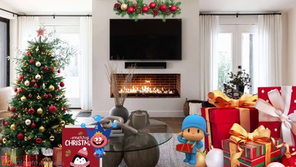 Blue woolly jumper is Christmas day