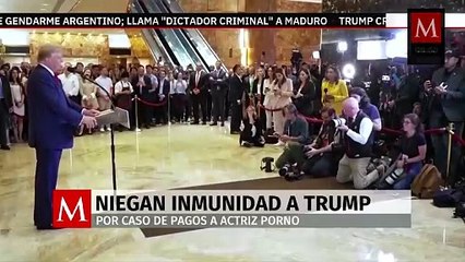 Juez rechaza inmunidad a Trump en caso de sobornos a Stormy Daniels